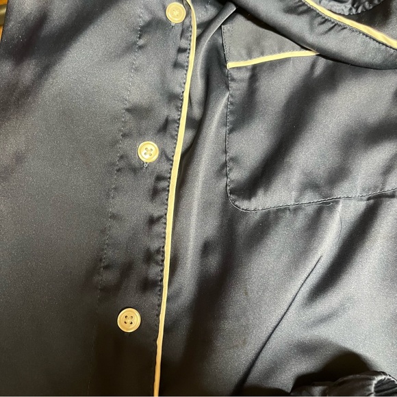 Star Above Navy Two Piece Pajama Set with Button Down Top & Slip-on Shorts Sz XL - Picture 7 of 8